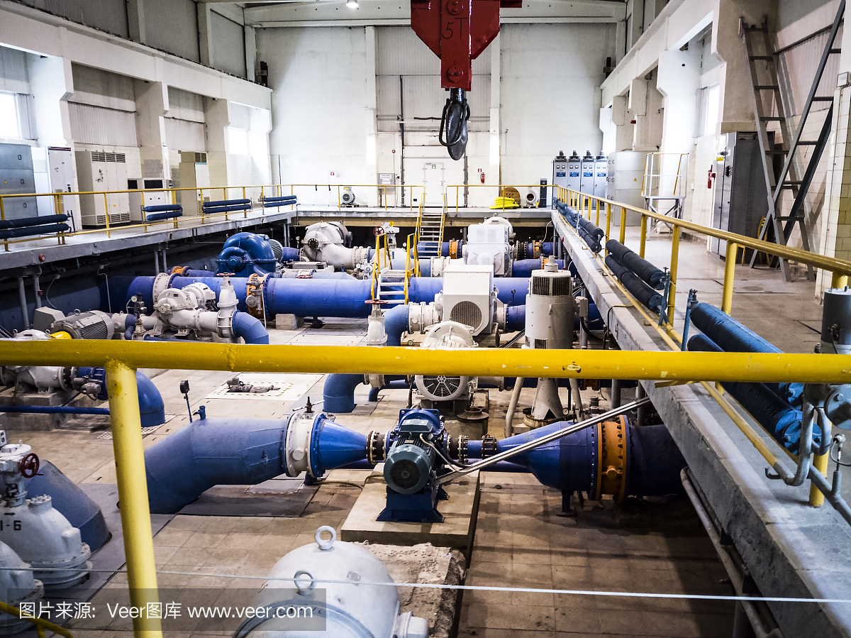 舊泵站。工業對象。